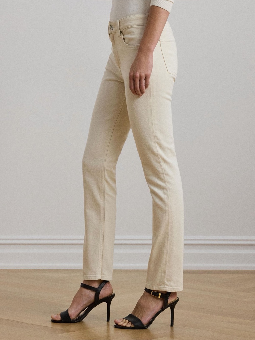 LAUREN Ralph Lauren Cream Ankle Jeans